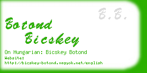 botond bicskey business card